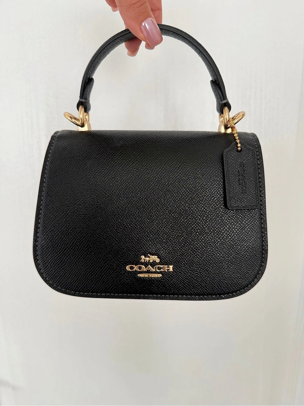 Coach Black Top Handle purse